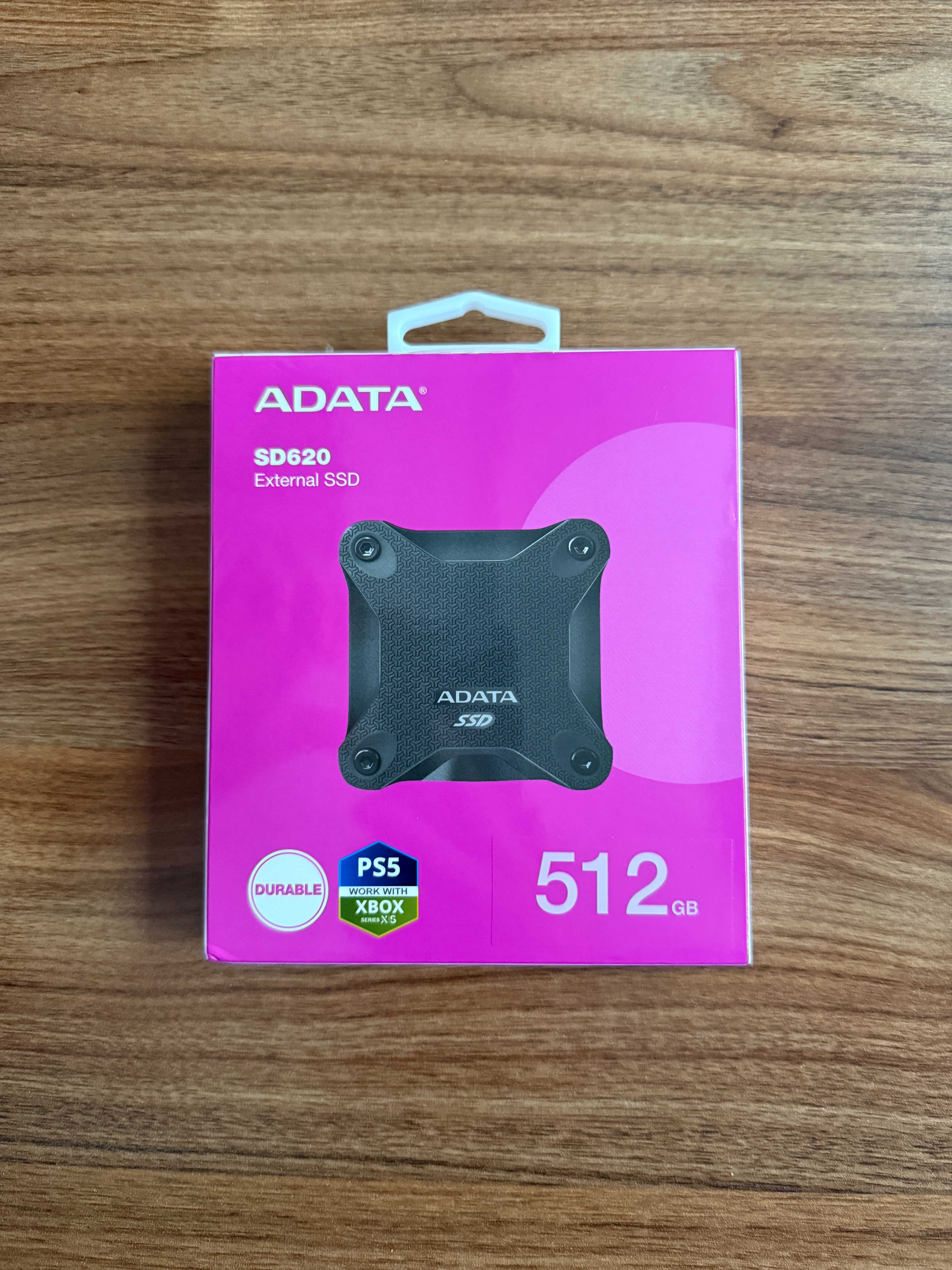 Външен SSD ADATA Durable SD620Q, 512GB, USB 3.2, Черен