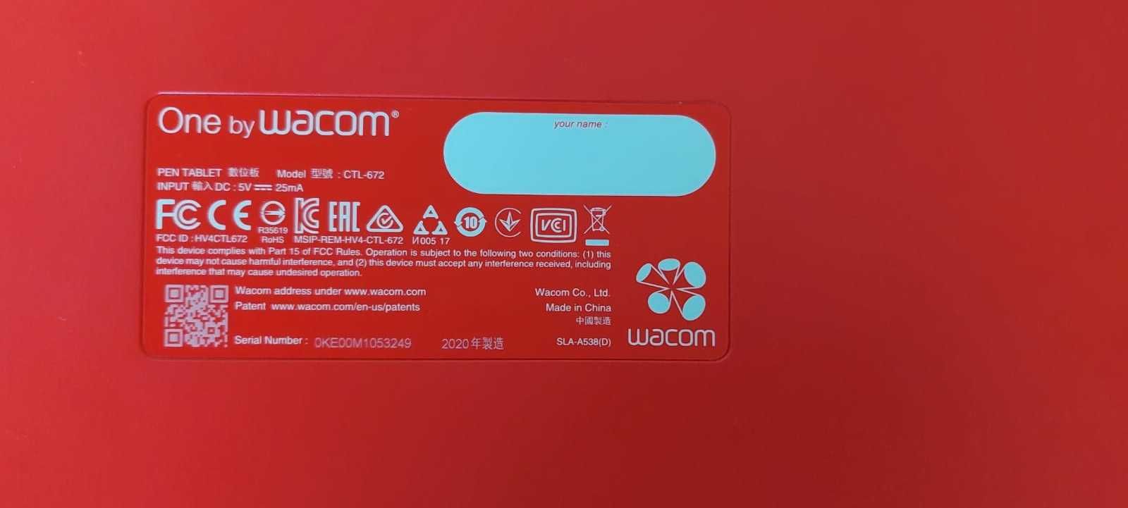 Tableta grafica WACOM One 2 Medium CTL-672-S,aproape nou.