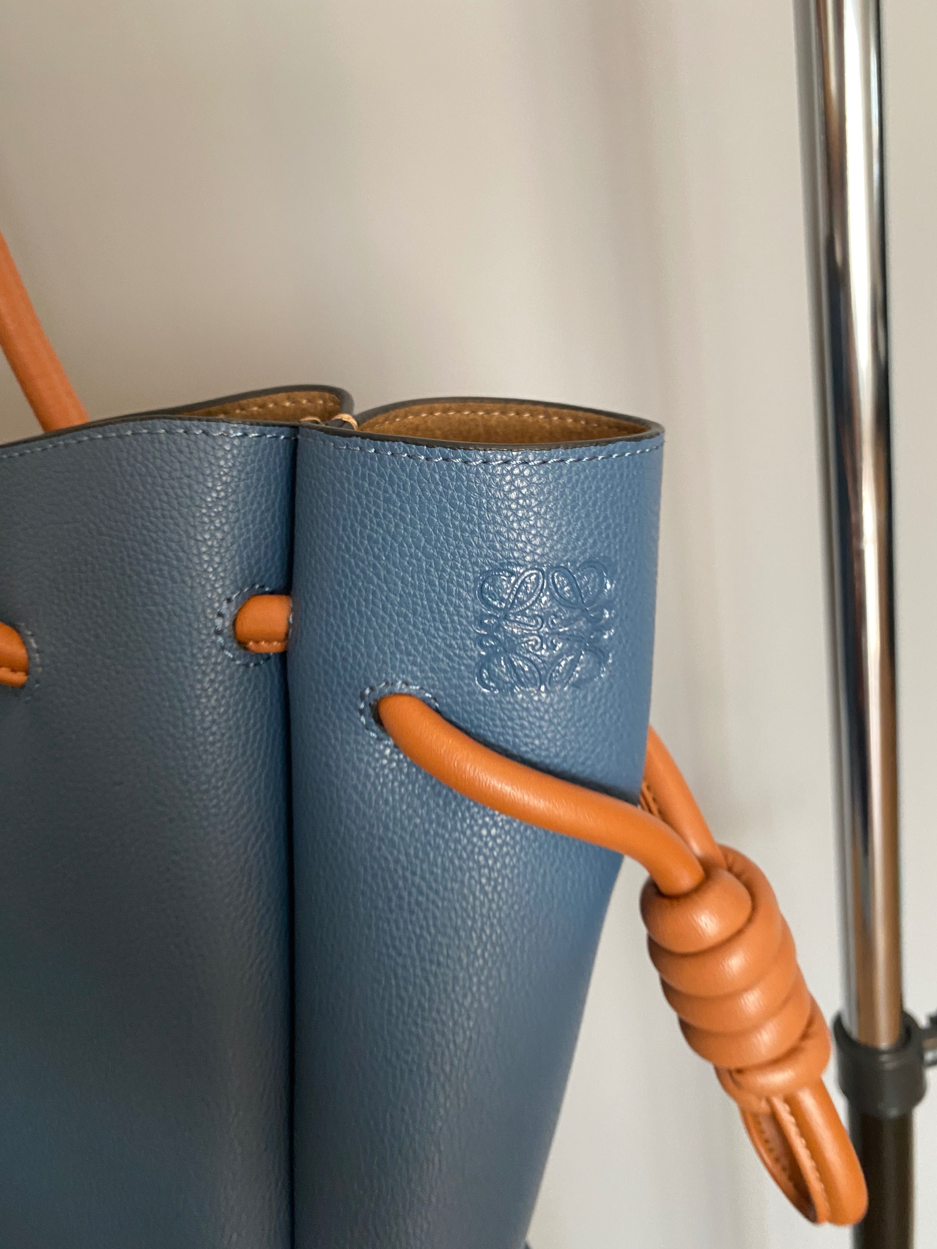 Уникална нова чанта Loewe естествена кожа модел Flamenco
