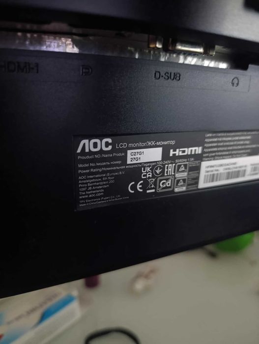 AOC C27G1g4 144hz MVA