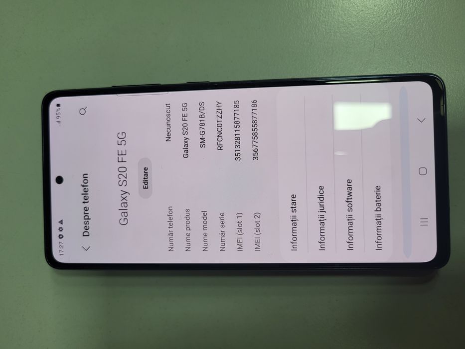 Samsung Galaxy S20 fe 5g Blue Ca Nou