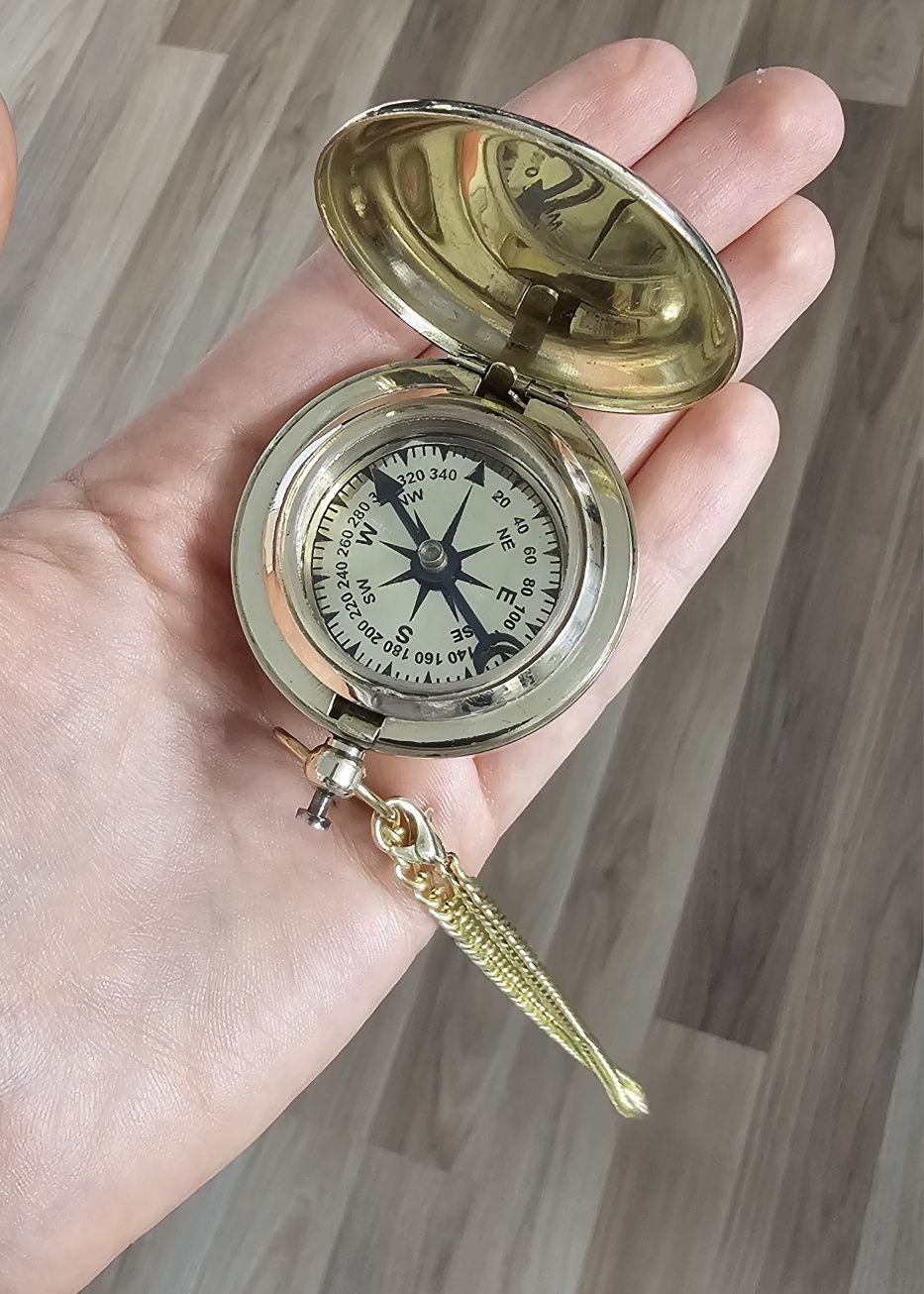 Busola- Golden compass- Orientare/Cadou/Marturie