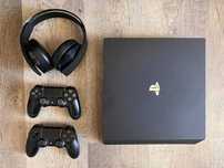 Конзола PlayStation 4 Pro 1TB SSD + слушалки Platinum Wireless