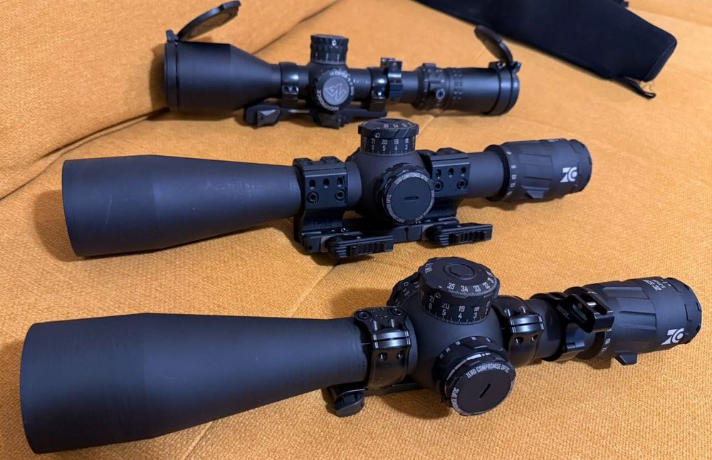 Три тактически оптики ZCO и Nightforce