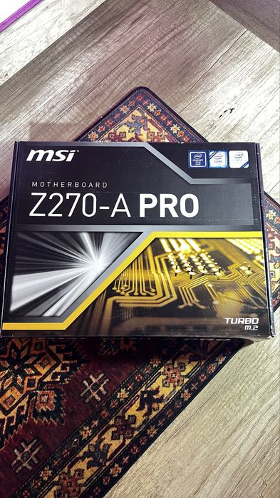 Материнская плата msi z270-a pro полный комплект+ оперативка