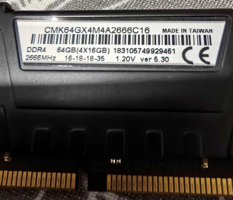 Memorie RAM Corsair Vengeance LPX 16 GB (1x16GB) DDR4, 2666MHz, CL16