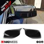 Set capace oglinzi M BMW Seria 5 6 E60 E61 E63 E64 NFL, Negru Lucios