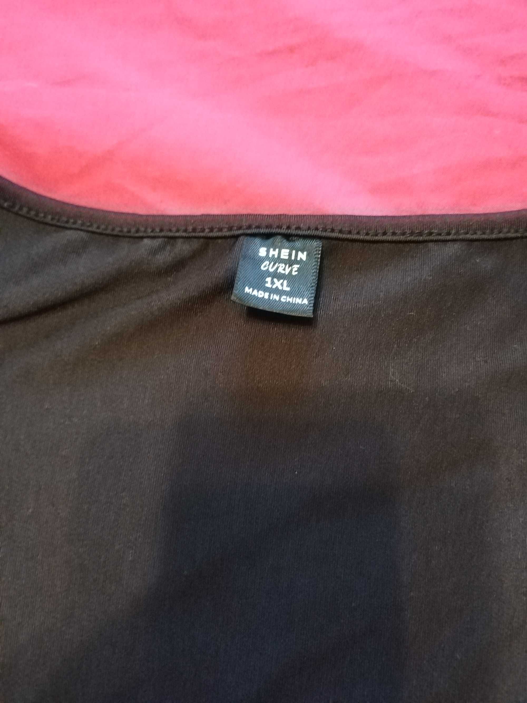 Body dama, negru. Shein. Marimea 1XL. Cadou: un maieu din bumbac, alb.
