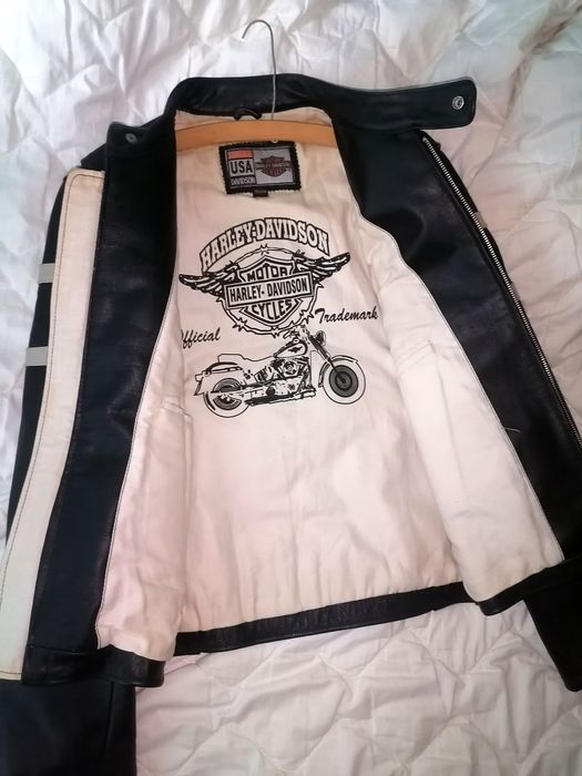 Geacă de piele Harley Davidson bărbați