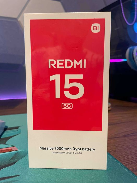 НОВ! Xiaomi Redmi 15  5G/256GB/8RAM/Black