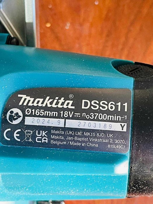 Fierăstrău circular Makita Dss611Z Lxt 18V, Numai corpul, fără fir
