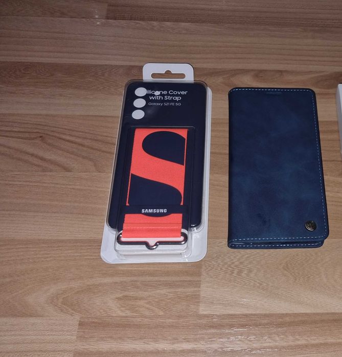 Husa Samsung Galaxy S21FE Silicon Strap Cover/Piele tip carte S20Ultra