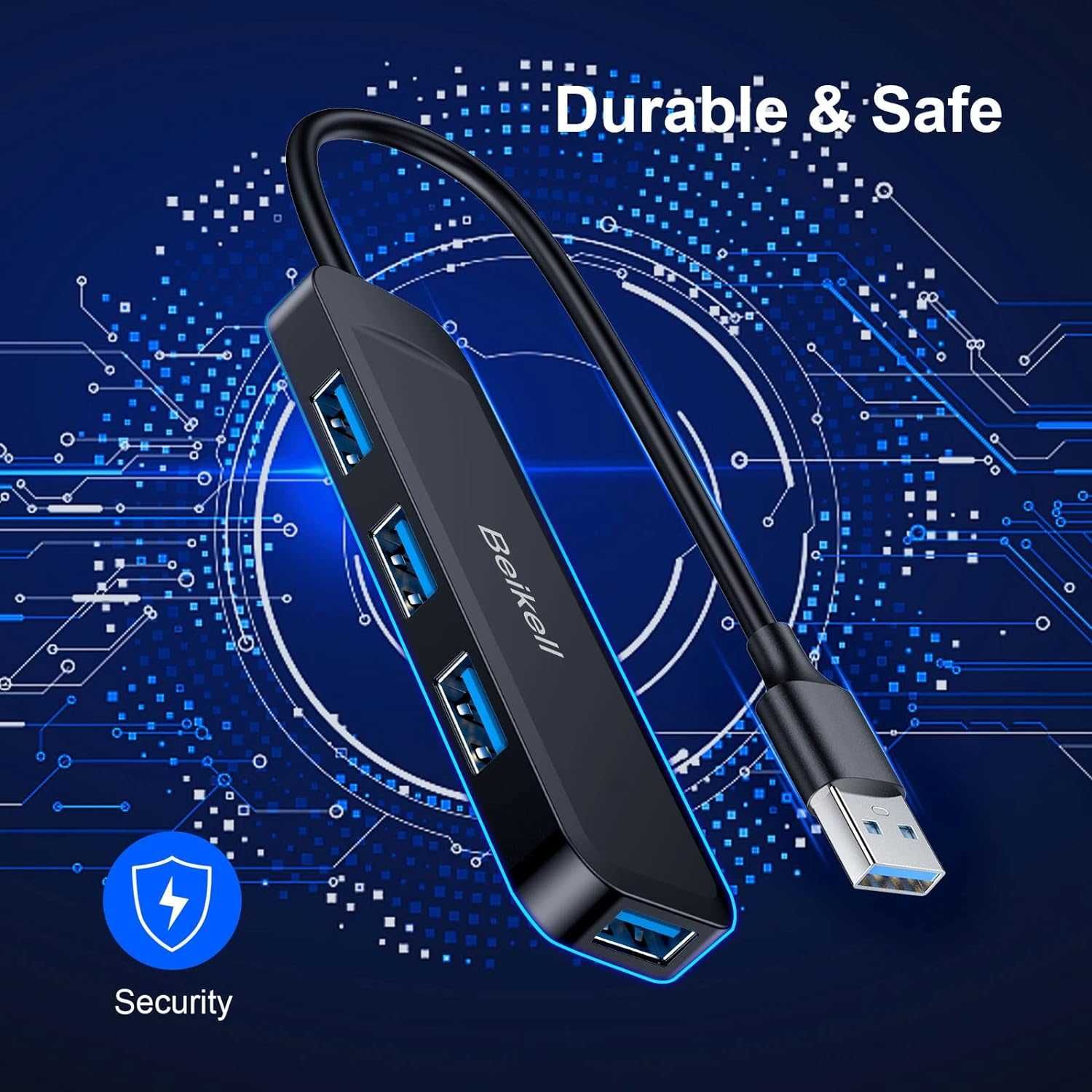 USB 3.0 хъб, Beikell USB хъб за данни 4 порта високоскоростен