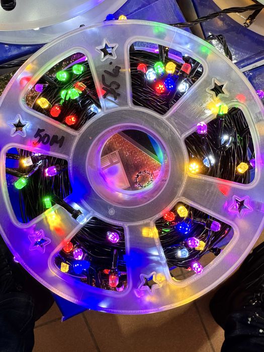 Rola Instalatie 50M Craciun Int/Ext Color, Alb Cald, Alb Rece