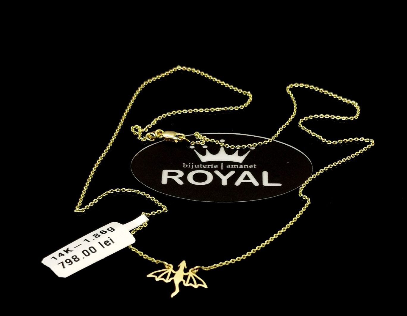 Bijuteria Royal lant din aur 14k 1.86 gr