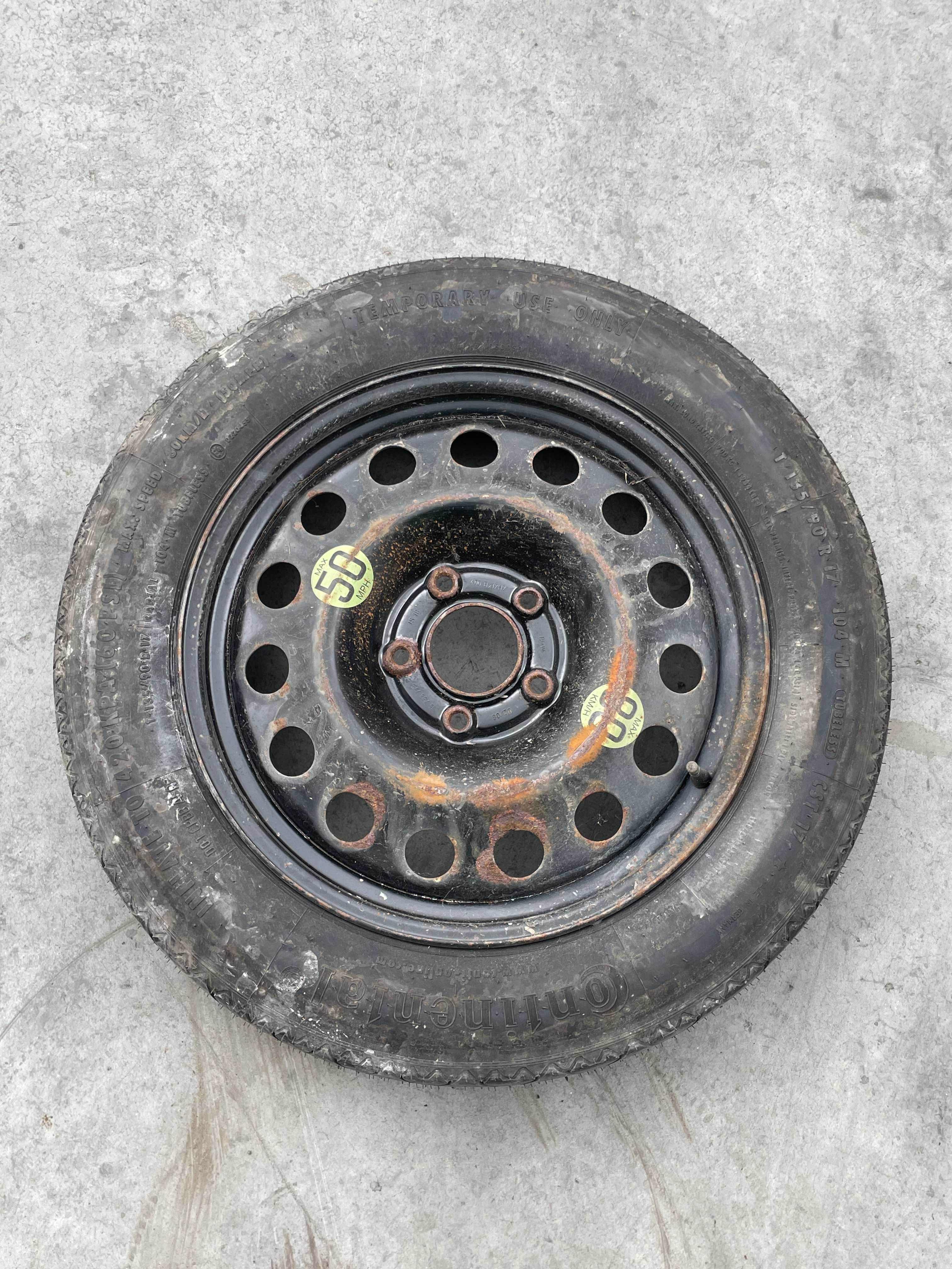 Roata de rezerva originala 17" Bmw X3 E83 cod 6758778