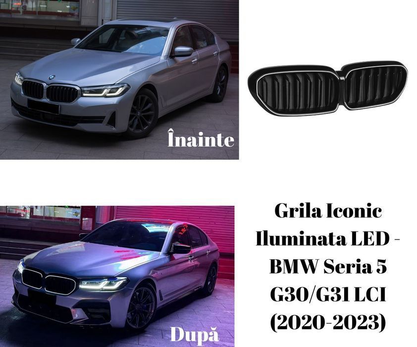 Grila Iconic Iluminata LED - BMW Seria 5 G30/G31 LCI (2020-2023)