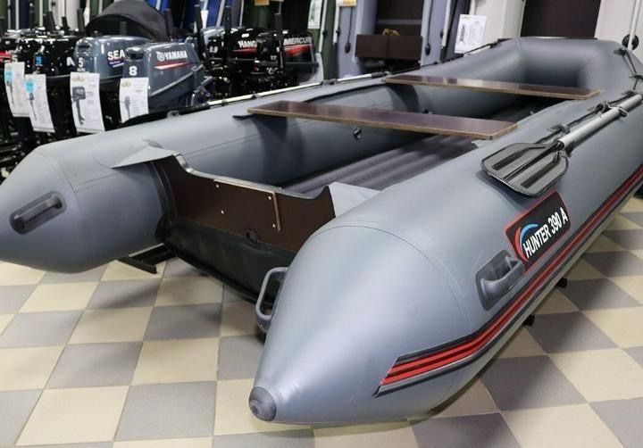 Лодка Хантер 390 с мотором Парсун 9.9