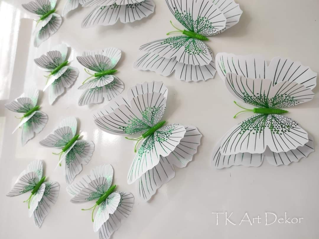3D пеперуди за декорация