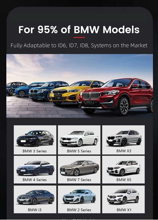 Carplay wireless dedicat BMW ID6 ID7 ID8 Android 10, 4+64GB, Octa-core