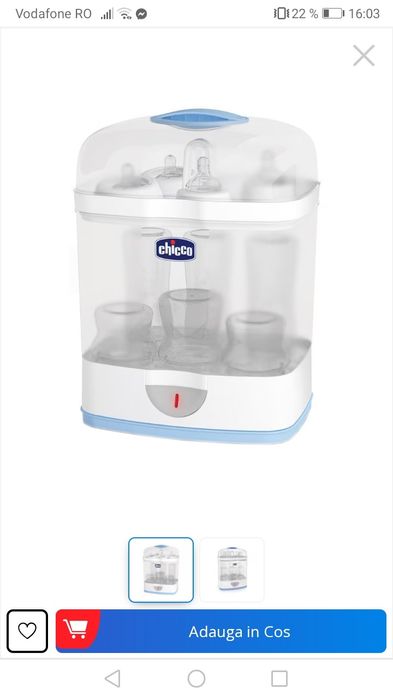 Încălzitor biberoane... Sterilizator biberoane... Apărători... Babynes