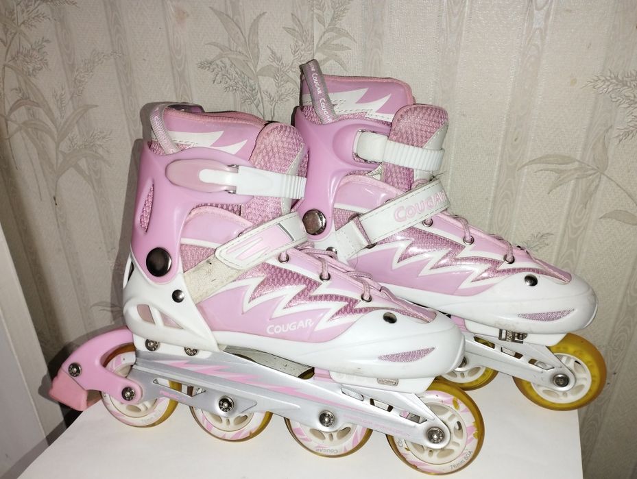 Ролики детские розовые
