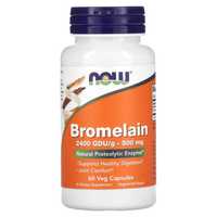 NOW Foods, бромелаин, 500 мг. Bromelain, Bromelan, Бромелан