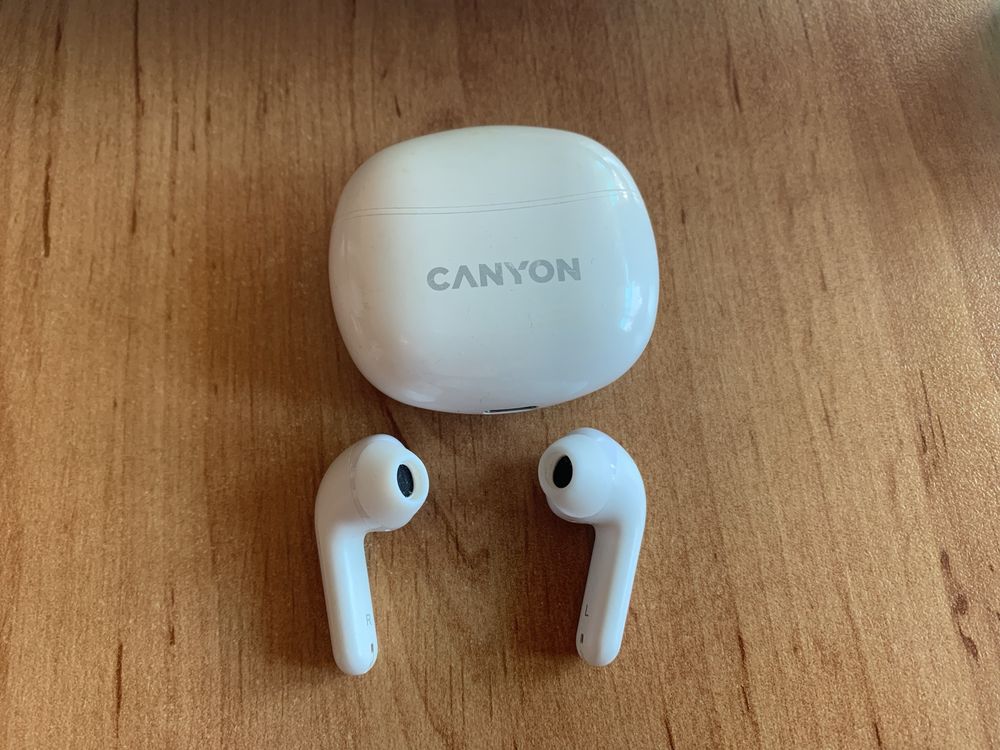 Canyon tws-5, безжични bluetooth слушалки, бели