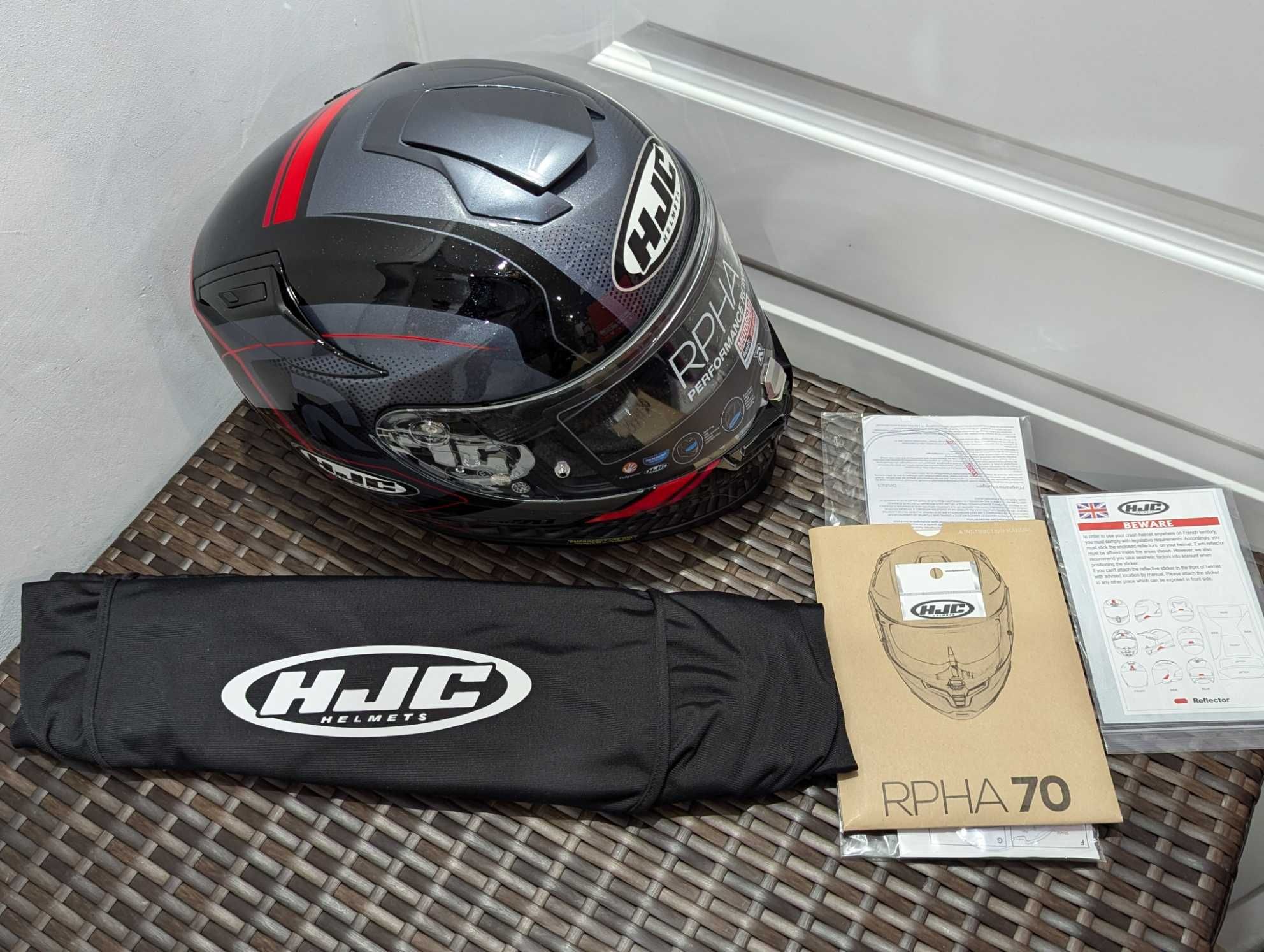 Casca moto HJC RPHA 70, marime L - cu ochelari de soare