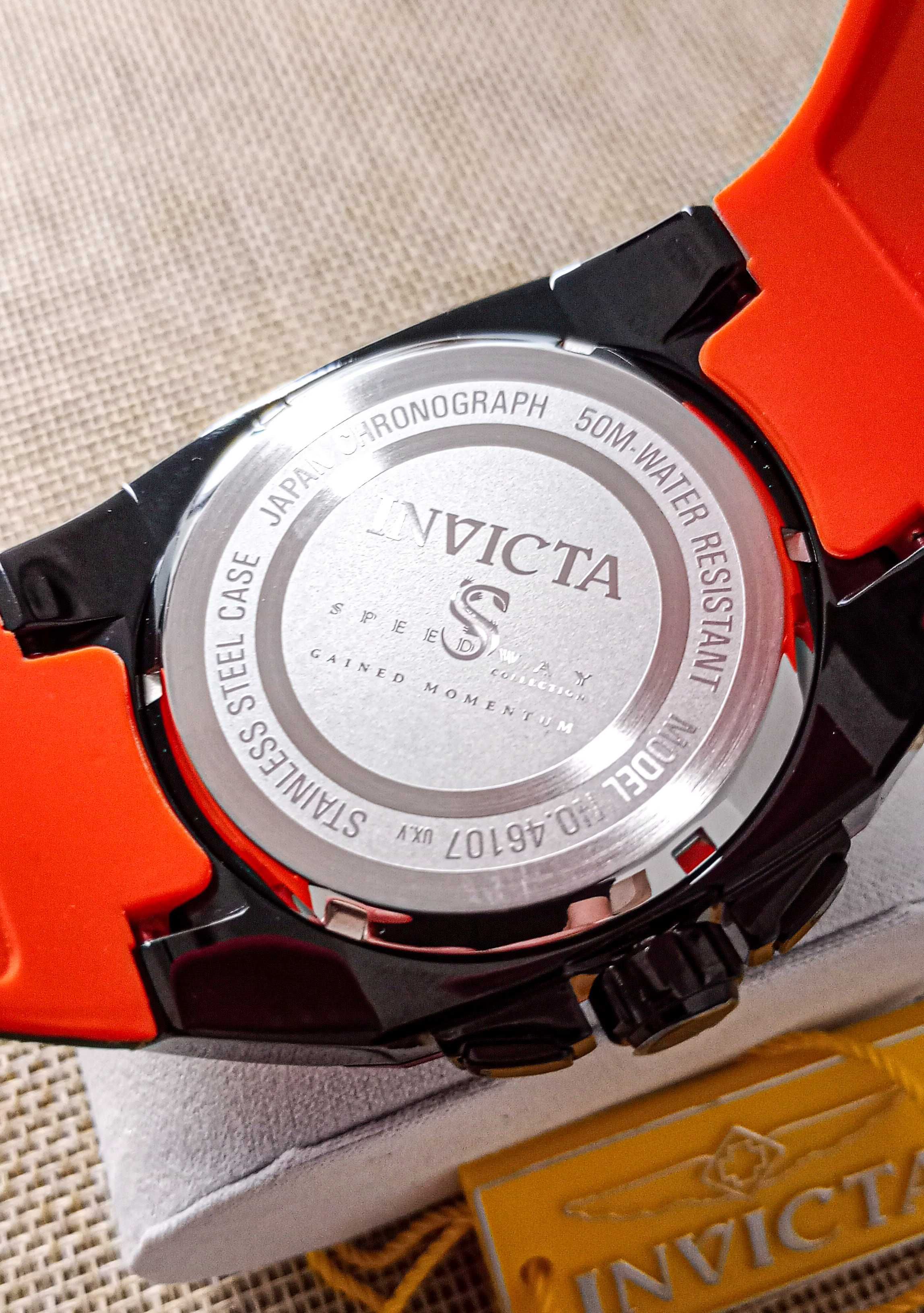 Ceas Invicta Speedway Chronograph Quartz Black Dial  46107 -Barbati