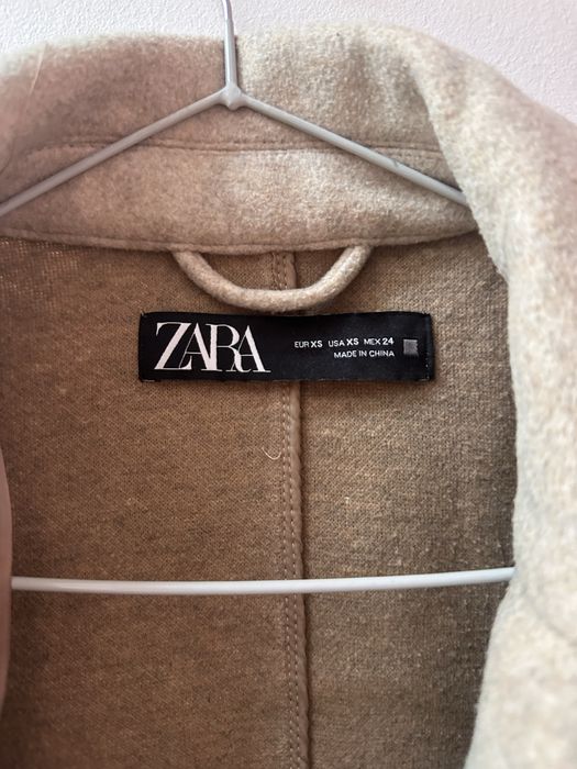 Палто Зара/Zara в бежов цвят