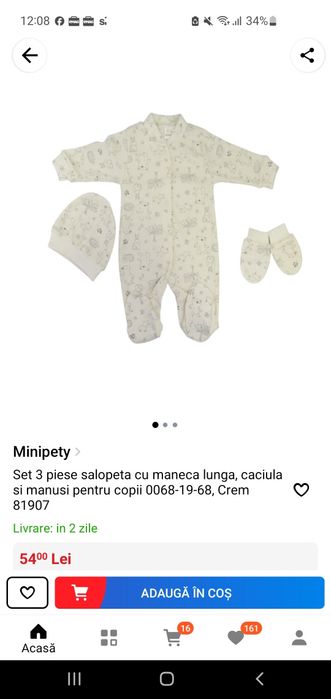 Salopete bebe mărimea 62