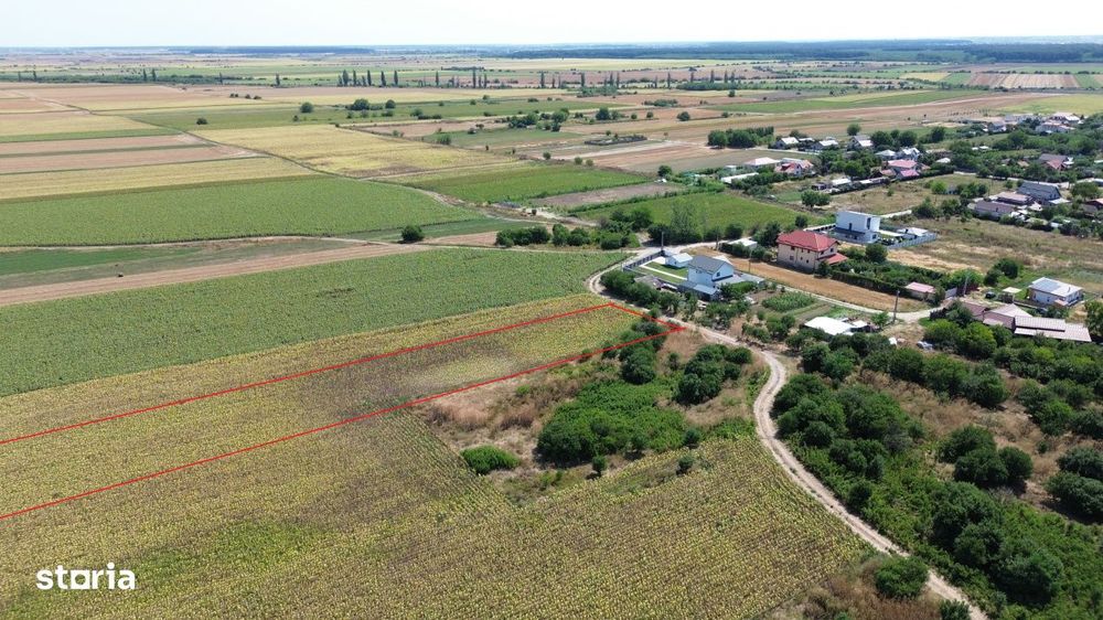 Teren intravilan Darza 1ha langa case deschidere 22 m