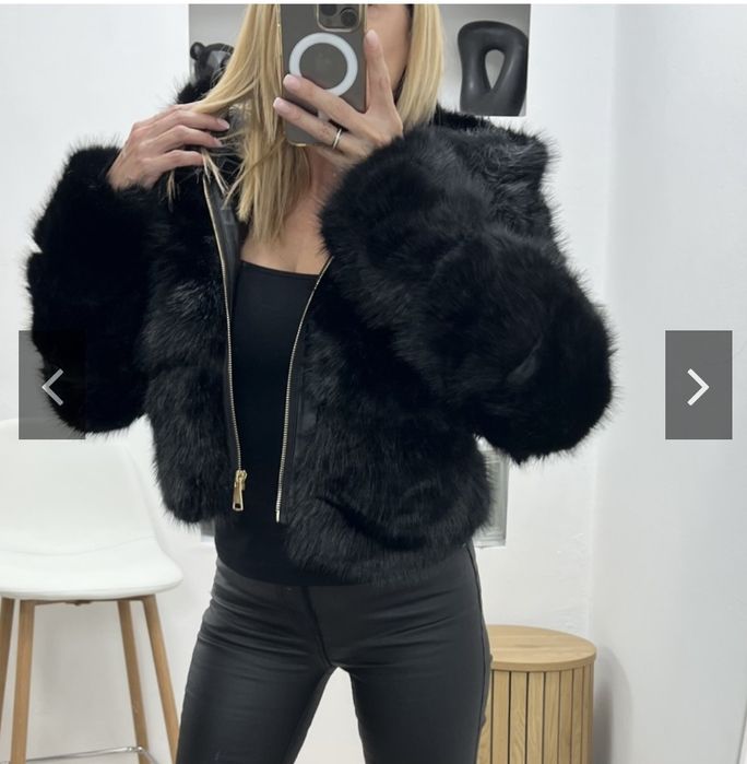 Къси якета с еко косъм