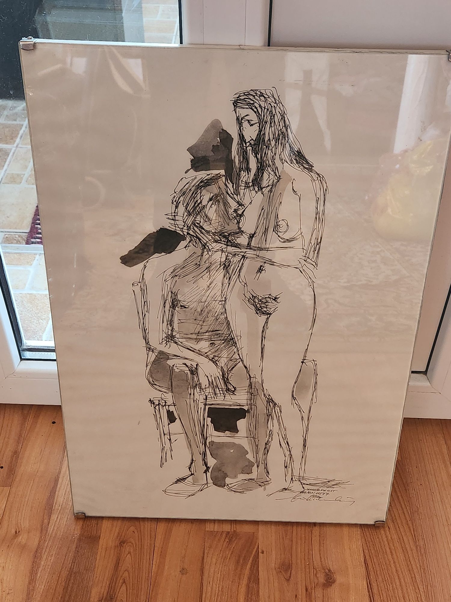 Tablou schiță semnat
