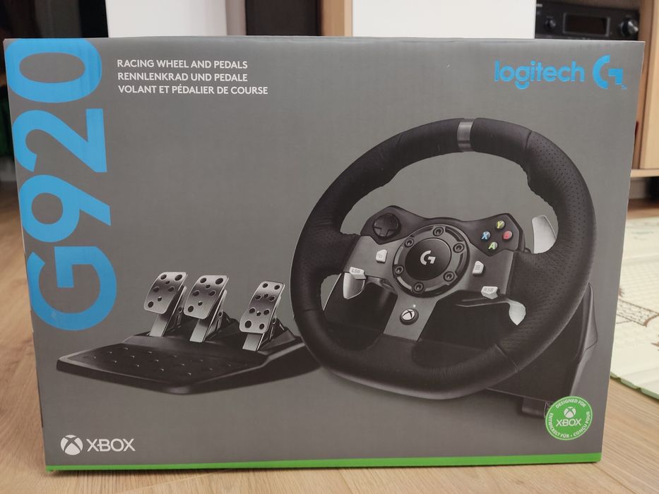 Волан Logitech - G920 Driving Force, Xbox One/PC, черен
