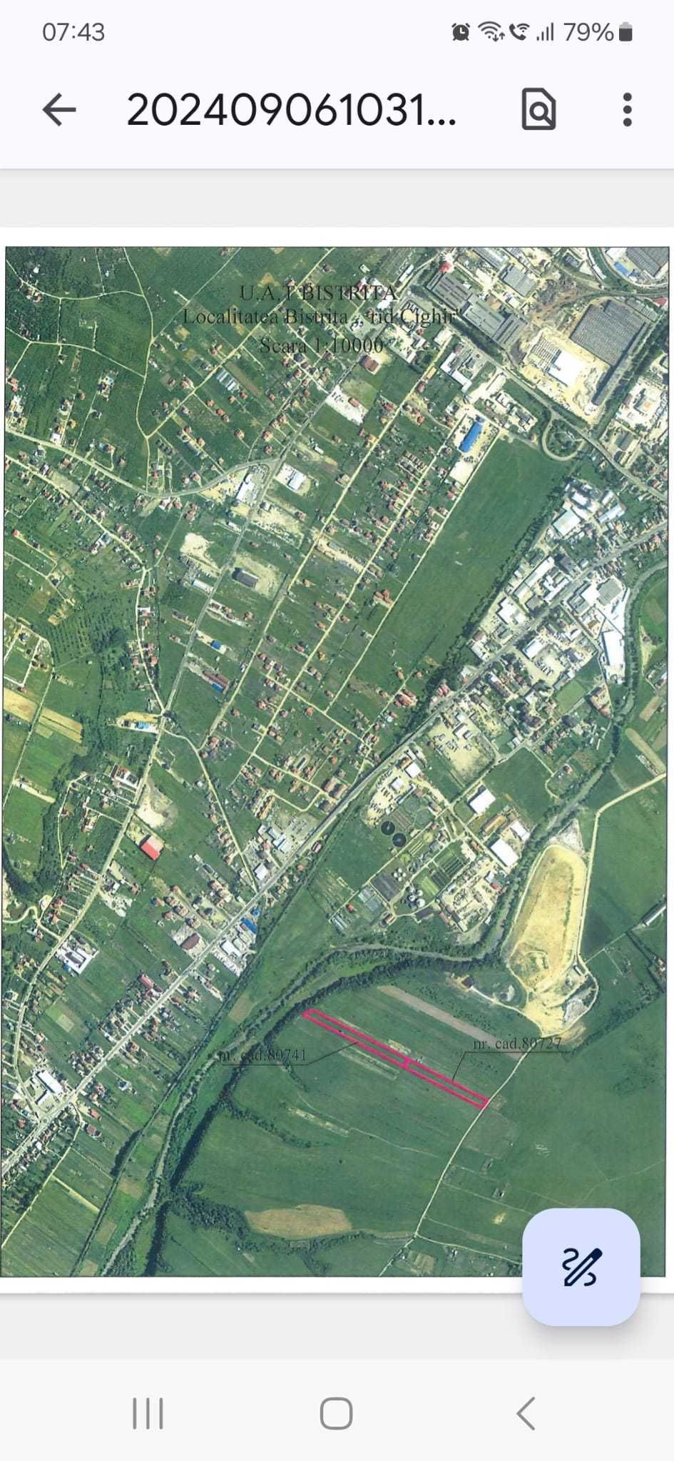 Teren de vânzare (zona Cighir)