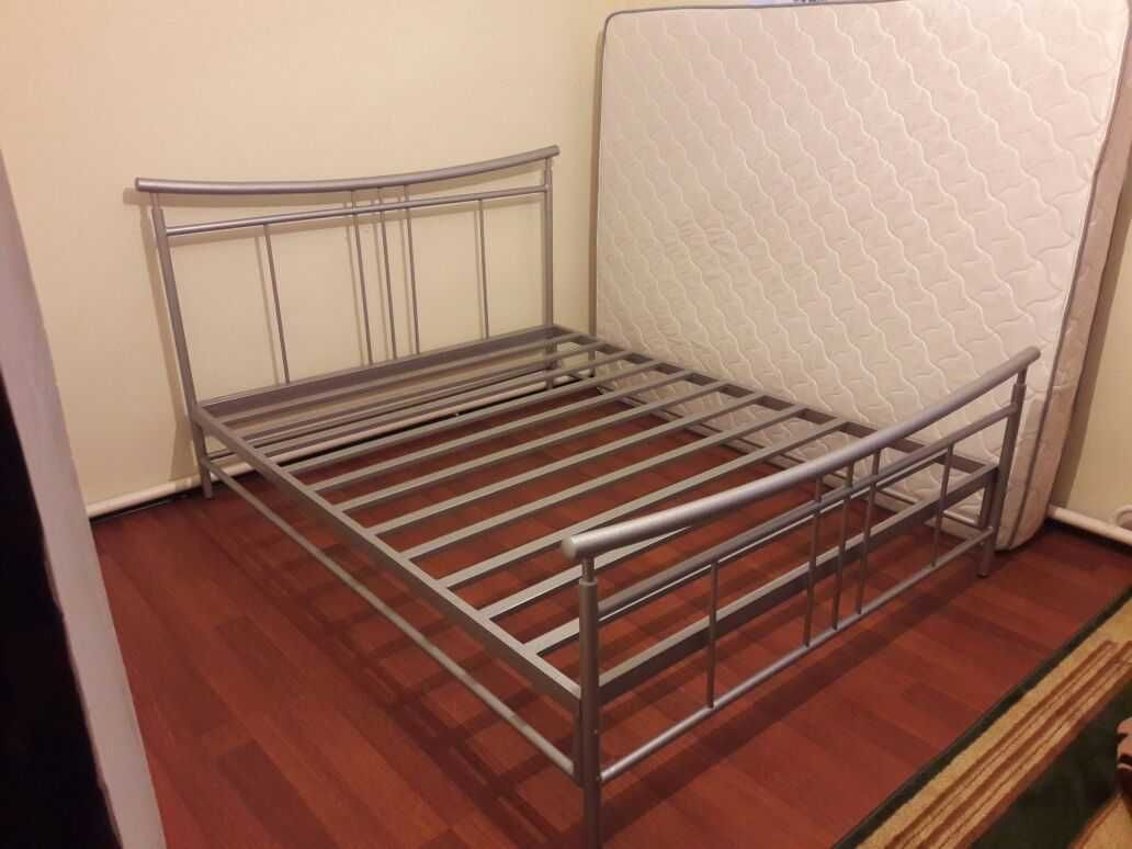 Двуспальная металлическая кровать, усиленная. Доставка бесплатно.