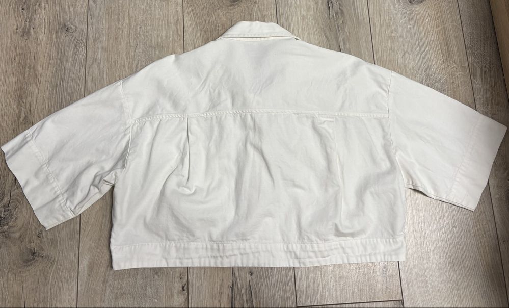 Къса бяла риза ZARA