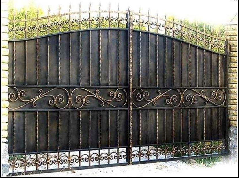 Gard porti din fier forjat