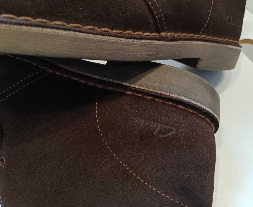 Ghete chukka 41 premium Clarks NOI piele naturala moale