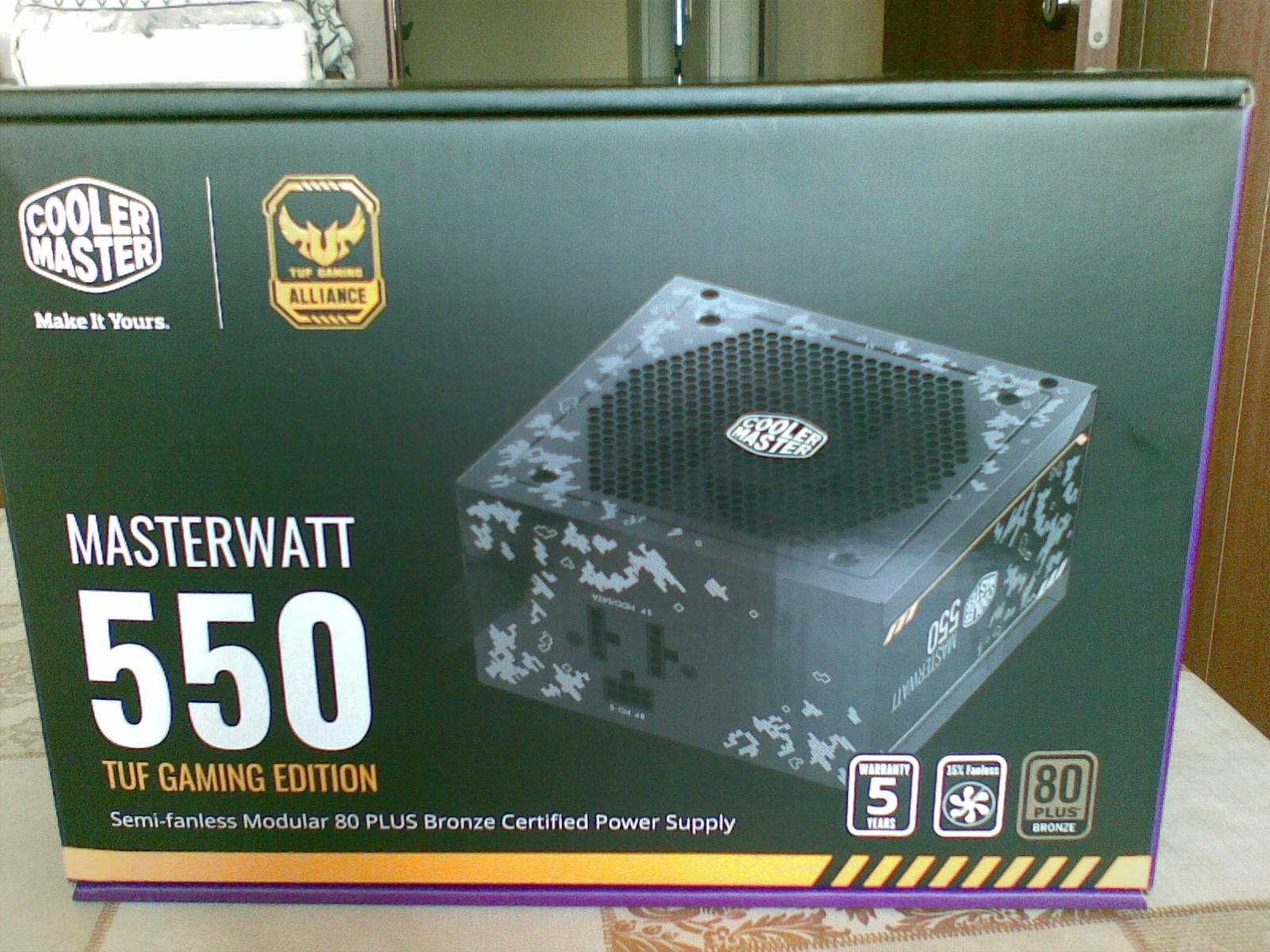 Захранващ блок Cooler Master MasterWatt TUF Gaming Edition, 550W MPX-5