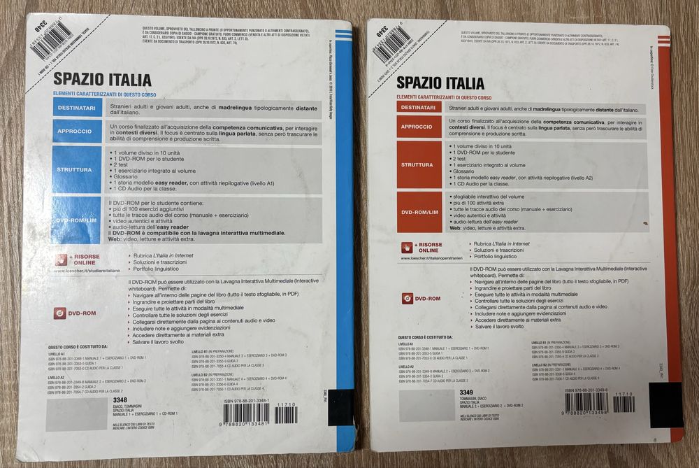 Spazio Italia 1 и 2. Ниво A1 и A2.