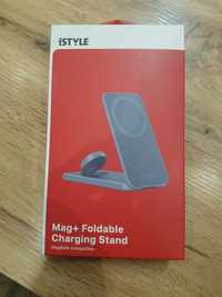 Магнитно Безжично зарядно Mag+ Foldable Charging Stand MagSafe 3 in 1