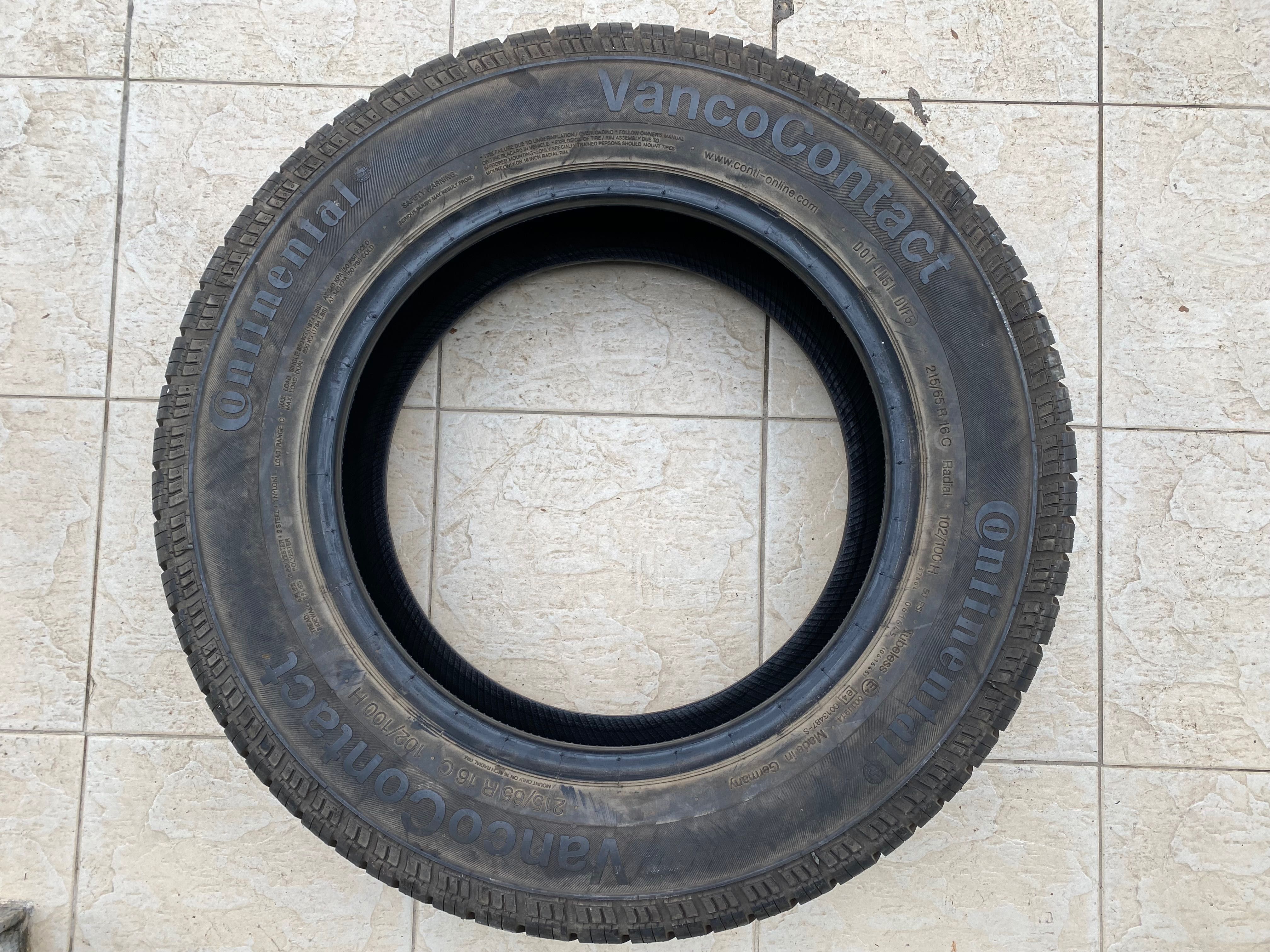 Гума летна бусова гуми 215/65/16 “ 102/100H Continental VancoContact