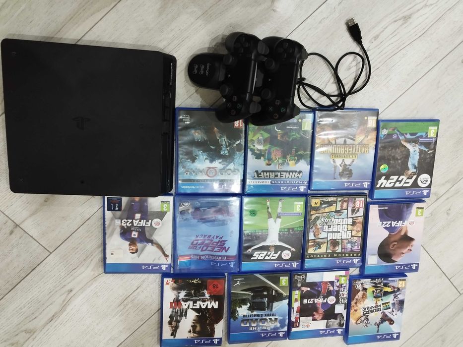 PlayStation 4 slim, употребяван, запазен