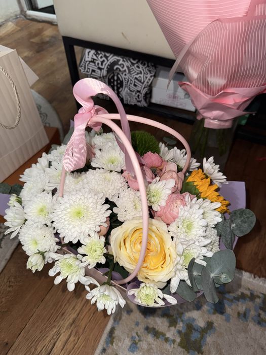 Цветы ромашки.