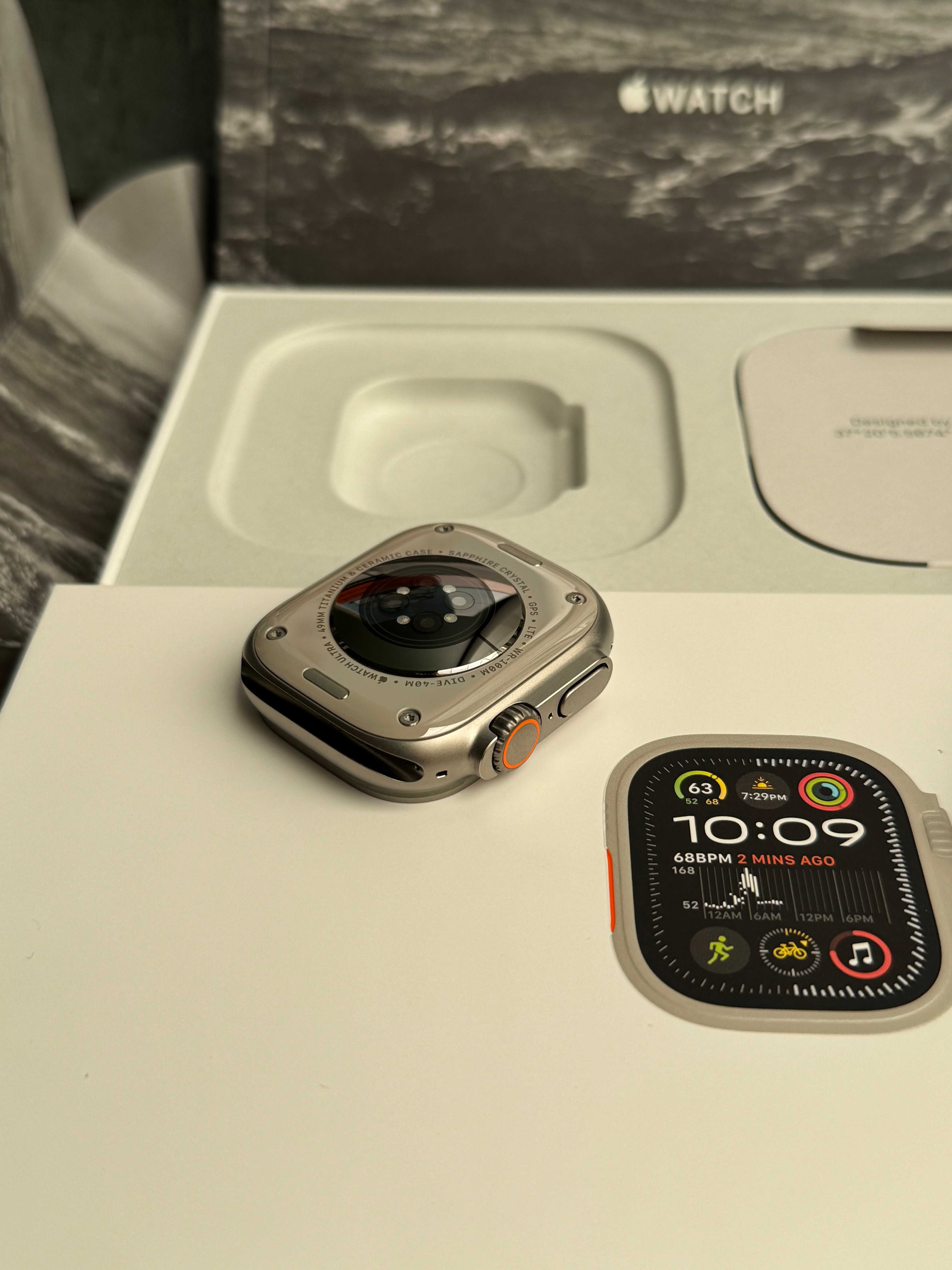 НОВ! Гаранция! Apple Watch ULTRA 2 Лизинг от 50лв/м 49mm Cell  Natural