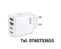 incarcatoare 40w fast charge iPhone Samsung Huawei Xiaomi Oppo etc