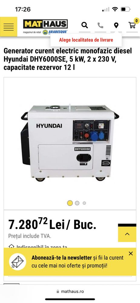 Set generator  stare perfecta + ATS Hyundai